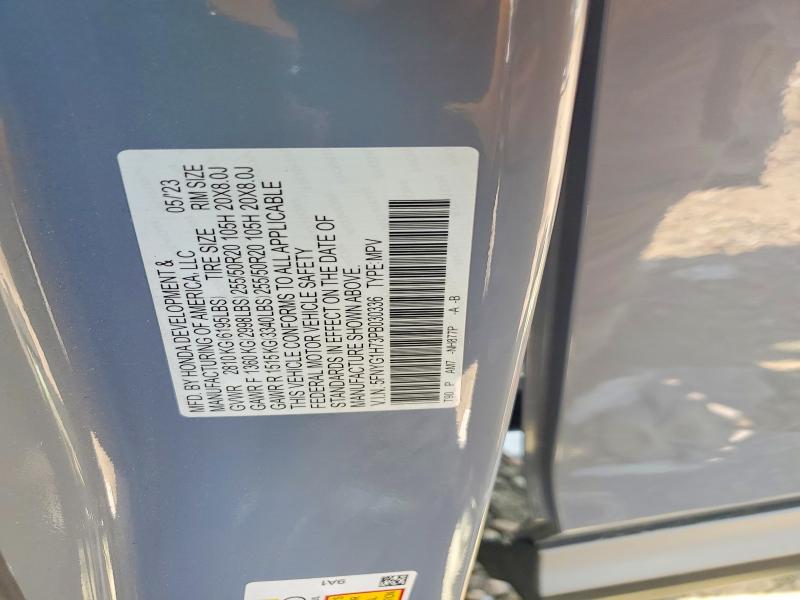 Продажа на аукционе авто 2023 Honda Pilot, vin: 5FNYG1H73PB030336, номер лота: 66288766