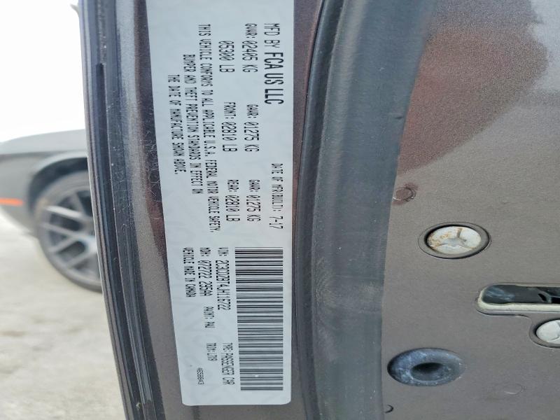 64137866 :رقم المزاد ، 2C3CDZBT4JH116722 vin ، 2018 Dodge Challenger مزاد بيع