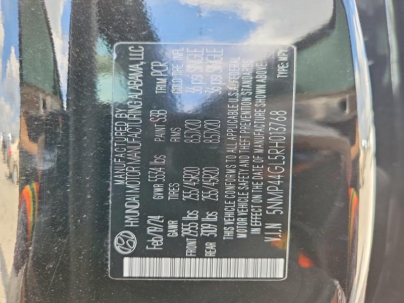 2024 Hyundai Santa Fe მანქანა იყიდება აუქციონზე, vin: 5NMP44GL5RH013768, აუქციონის ნომერი: 65446466