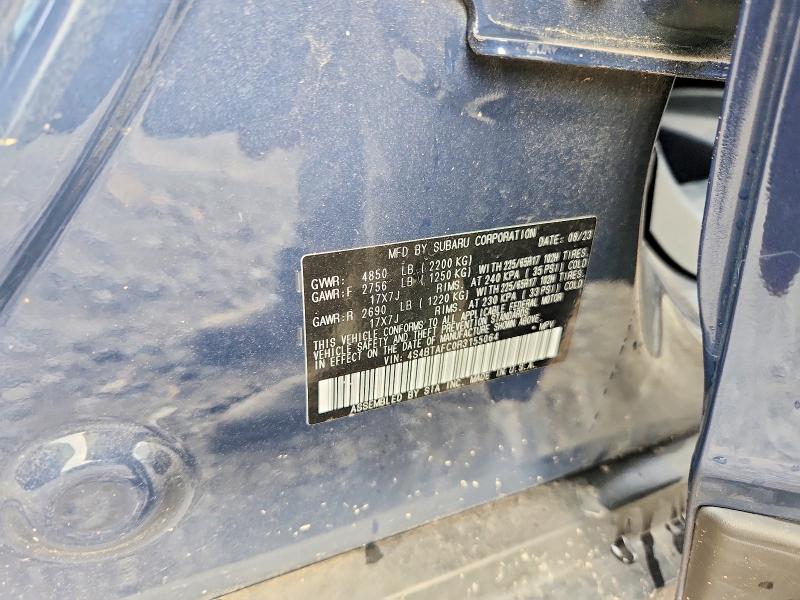 Продаж на аукціоні авто 2024 Subaru Outback, vin: 4S4BTAFC0R3155064, номер лоту: 66635936
