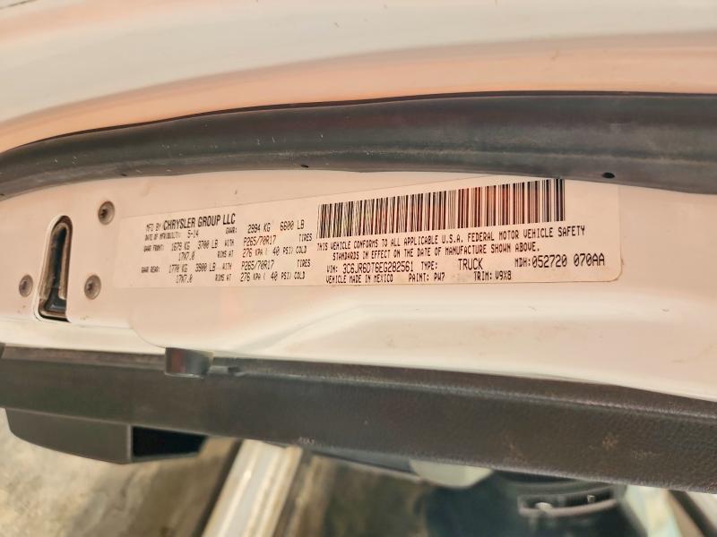 65994786 :رقم المزاد ، 3C6JR6DT6EG282561 vin ، 2014 Ram 1500 مزاد بيع