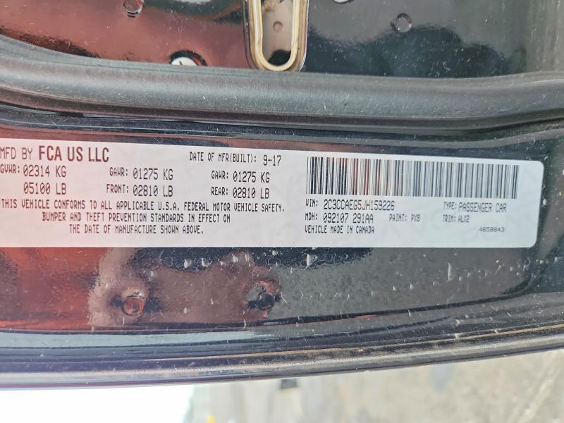 2018 Chrysler 300 მანქანა იყიდება აუქციონზე, vin: 2C3CCAEG5JH159226, აუქციონის ნომერი: 63285866