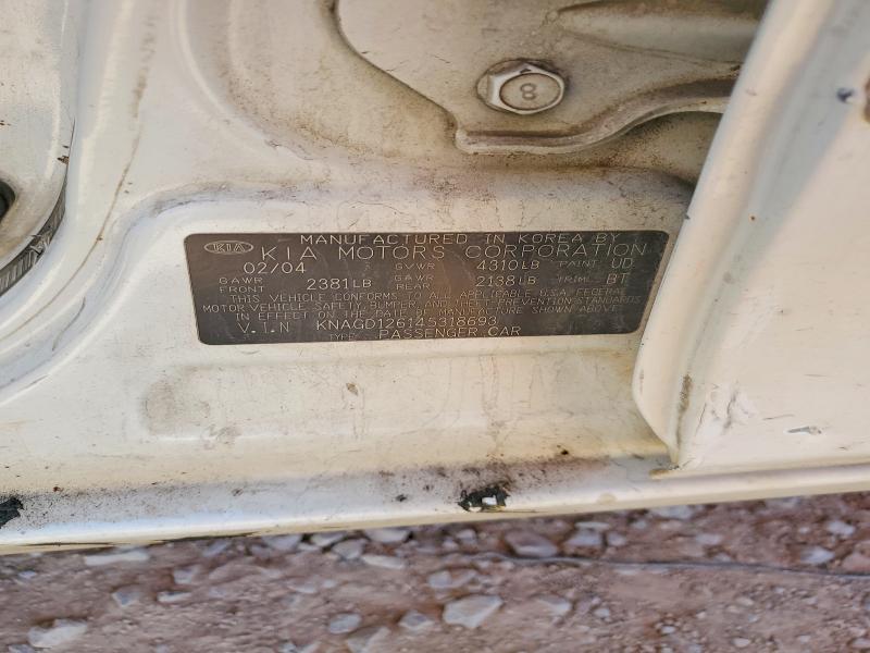 66563906 :رقم المزاد ، KNAGD126145318693 vin ، 2004 Kia Optima مزاد بيع