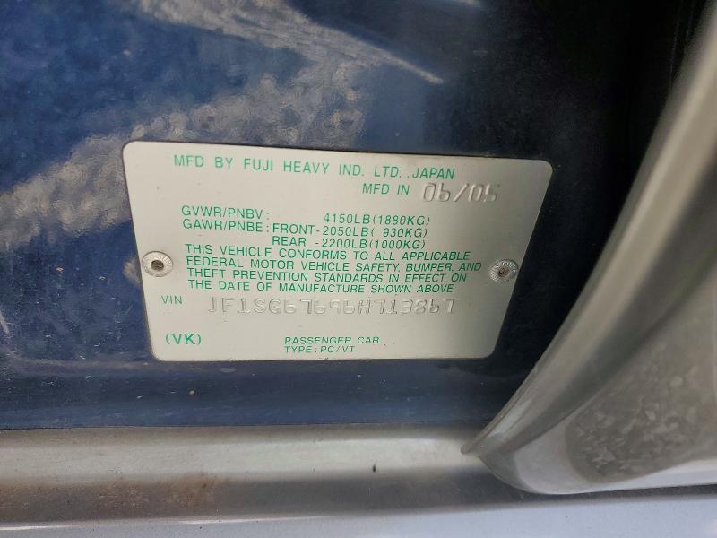 Aukcja sprzedaży 2006 Subaru Forester, vin: JF1SG67696H713867, numer aukcji: 63356566