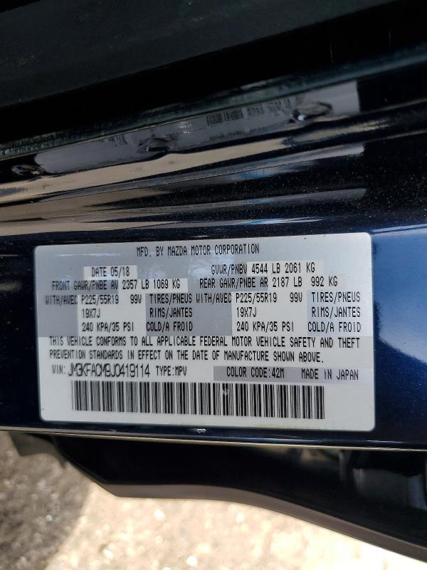 Продажа на аукционе авто 2018 Mazda Cx-5, vin: JM3KFACM9J0419114, номер лота: 66058296