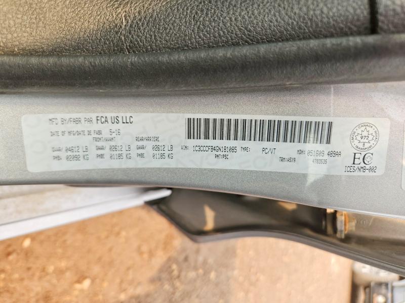 Aukcja sprzedaży 2016 Chrysler 200, vin: 1C3CCCFB4GN181085, numer aukcji: 64945606
