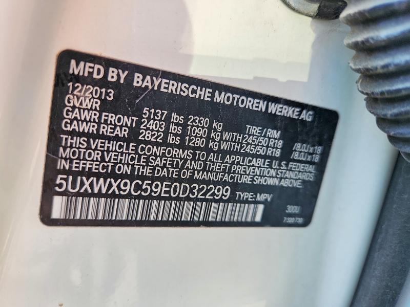 64510516 :رقم المزاد ، 5UXWX9C59E0D32299 vin ، 2014 Bmw X3 مزاد بيع