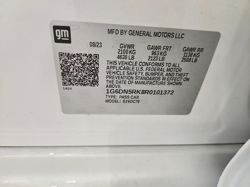Aukcja sprzedaży 2024 Cadillac Ct5, vin: 1G6DN5RK8R0101372, numer aukcji: 66089306