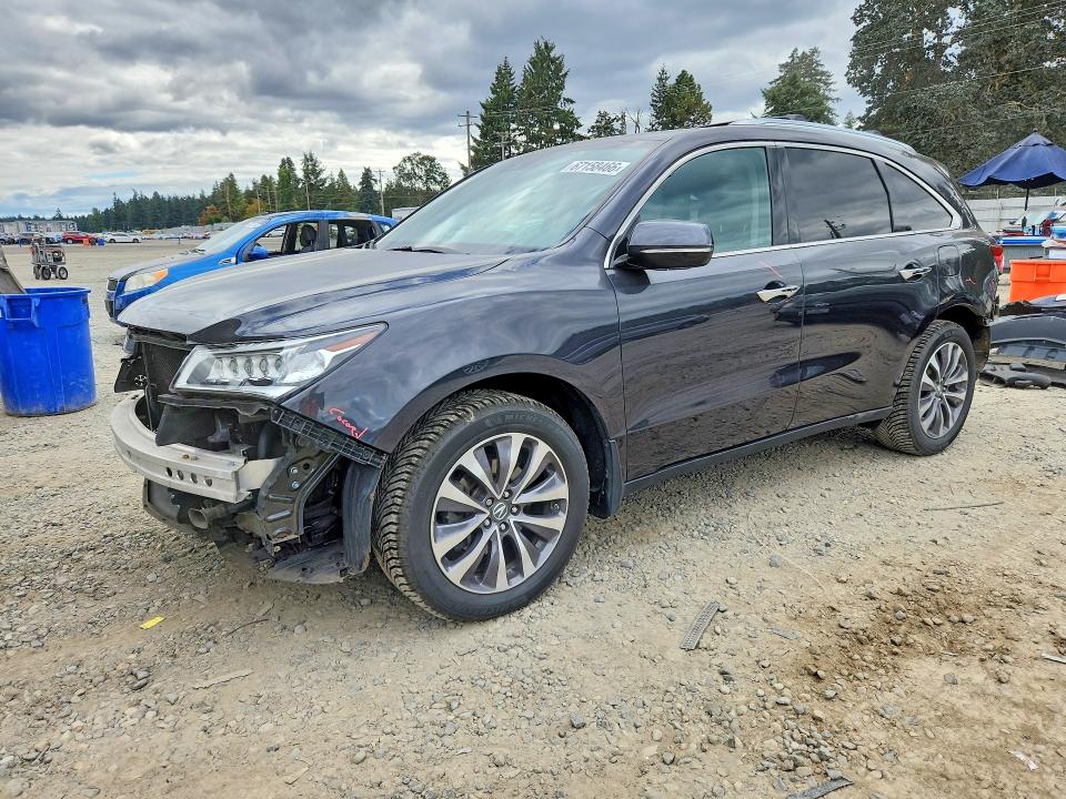 2016 Acura Mdx მანქანა იყიდება აუქციონზე, vin: 5FRYD4H40GB026193, აუქციონის ნომერი: 67158466