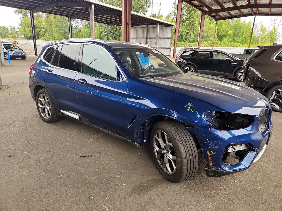 2021 Bmw X3 მანქანა იყიდება აუქციონზე, vin: 5UXTY5C03M9G88643, აუქციონის ნომერი: 65380926