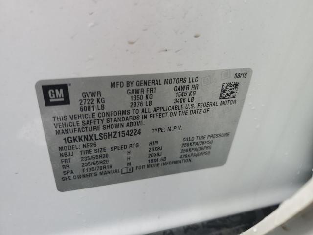 Продаж на аукціоні авто 2017 Gmc Acadia, vin: 1GKKNXLS6HZ154224, номер лоту: 64762876
