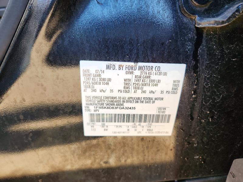 Продаж на аукціоні авто 2015 Ford Explorer, vin: 1FM5K8D83FGA32435, номер лоту: 65883576