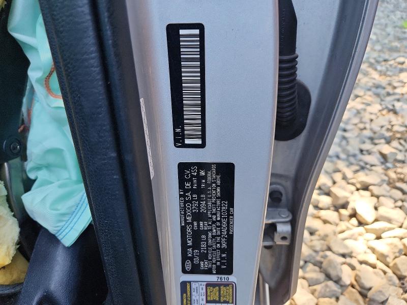 Продаж на аукціоні авто 2019 Kia Forte, vin: 3KPF24AD6KE107822, номер лоту: 65803656