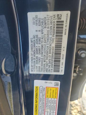 64844616 :رقم المزاد ، 2HGFE2F20SH581600 vin ، 2025 Honda Civic مزاد بيع