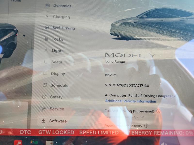 Aukcja sprzedaży 2026 Tesla Model Y, vin: 7SAYGDED3TA717130, numer aukcji: 64360536