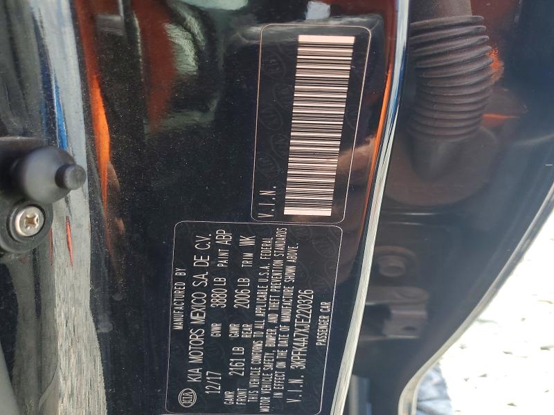 64195816 :رقم المزاد ، 3KPFK4A7XJE220326 vin ، 2018 Kia Forte مزاد بيع