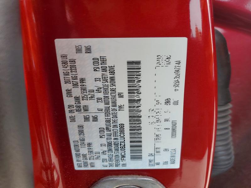 Продаж на аукціоні авто 2020 Ford Escape, vin: 1FMCU0BZ3LUC08069, номер лоту: 64852196