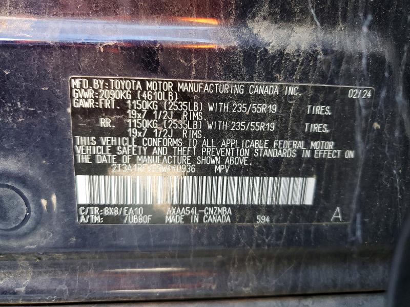 65573926 :رقم المزاد ، 2T3A1RFV6RW440936 vin ، 2024 Toyota Rav4 مزاد بيع
