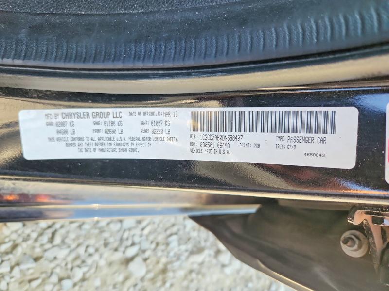 Aukcja sprzedaży 2013 Dodge Avenger, vin: 1C3CDZAB0DN688407, numer aukcji: 60549356