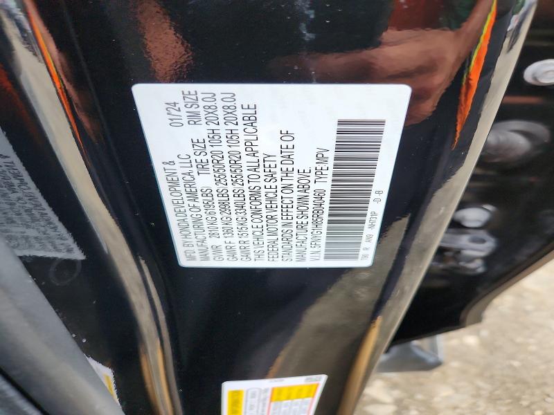 65671846 :رقم المزاد ، 5FNYG1H85RB040460 vin ، 2024 Honda Pilot مزاد بيع