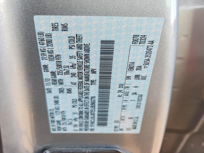 63280296 :رقم المزاد ، 1FMCU0J97EUB56076 vin ، 2014 Ford Escape مزاد بيع