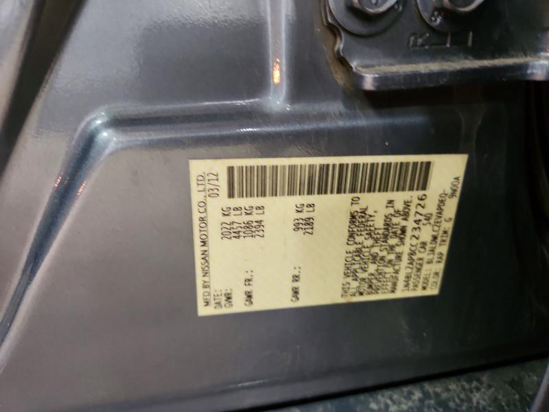 64911596 :رقم المزاد ، 1N4BL2AP8CC234726 vin ، 2012 Nissan Altima مزاد بيع
