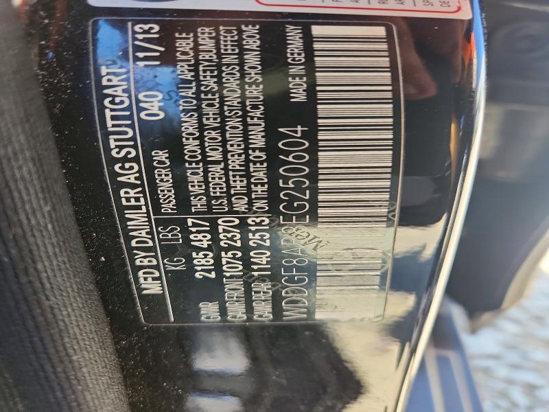 64322166 :رقم المزاد ، WDDGF8AB8EG250604 vin ، 2014 Mercedes-benz C مزاد بيع