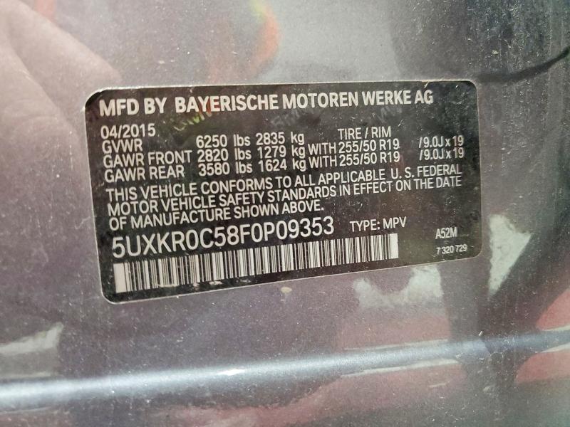Продаж на аукціоні авто 2015 Bmw X5, vin: 5UXKR0C58F0P09353, номер лоту: 66623626