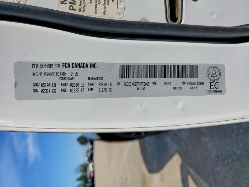 2015 Dodge Charger მანქანა იყიდება აუქციონზე, vin: 2C3CDXHG7FH772015, აუქციონის ნომერი: 66895006