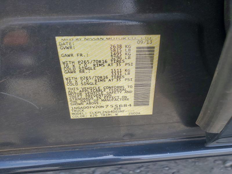 Aukcja sprzedaży 2013 Nissan Frontier, vin: 1N6AD0FV2DN755684, numer aukcji: 67064866