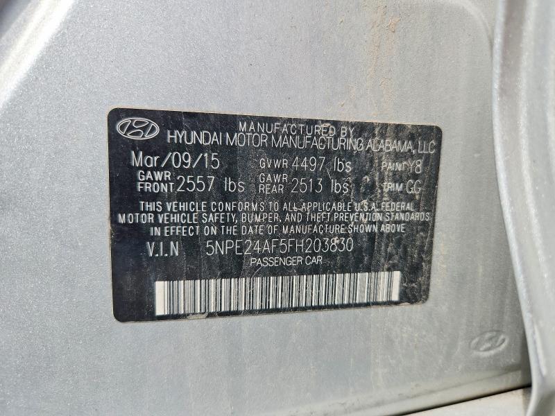 Продаж на аукціоні авто 2015 Hyundai Sonata, vin: 5NPE24AF5FH203830, номер лоту: 66053286