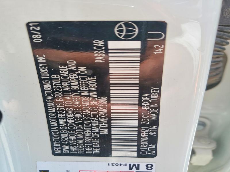 64056226 :رقم المزاد ، NMTKHMBX9MR135806 vin ، 2021 Toyota C-hr مزاد بيع