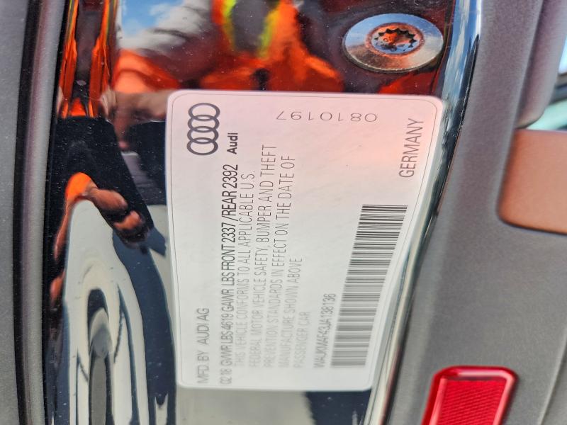 Продажа на аукционе авто 2018 Audi A4, vin: WAUKMAF43JA138136, номер лота: 64654856