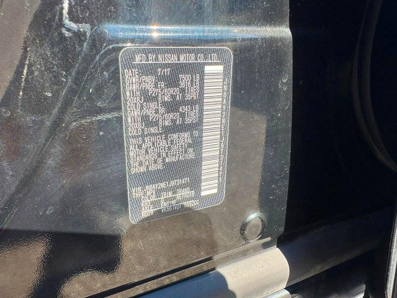 Продаж на аукціоні авто 2018 Nissan Armada, vin: JN8AY2NE1J9731471, номер лоту: 64506666