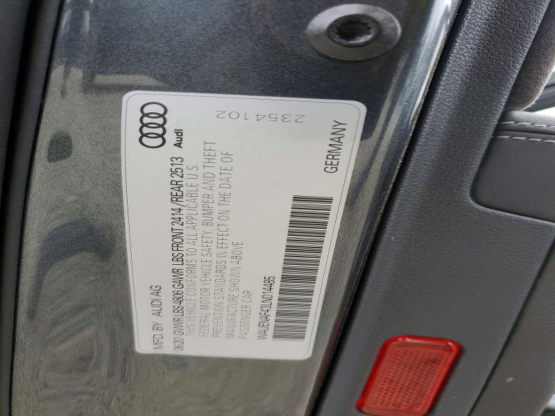 64636316 :رقم المزاد ، WAUENAF43LN014485 vin ، 2020 Audi A4 مزاد بيع