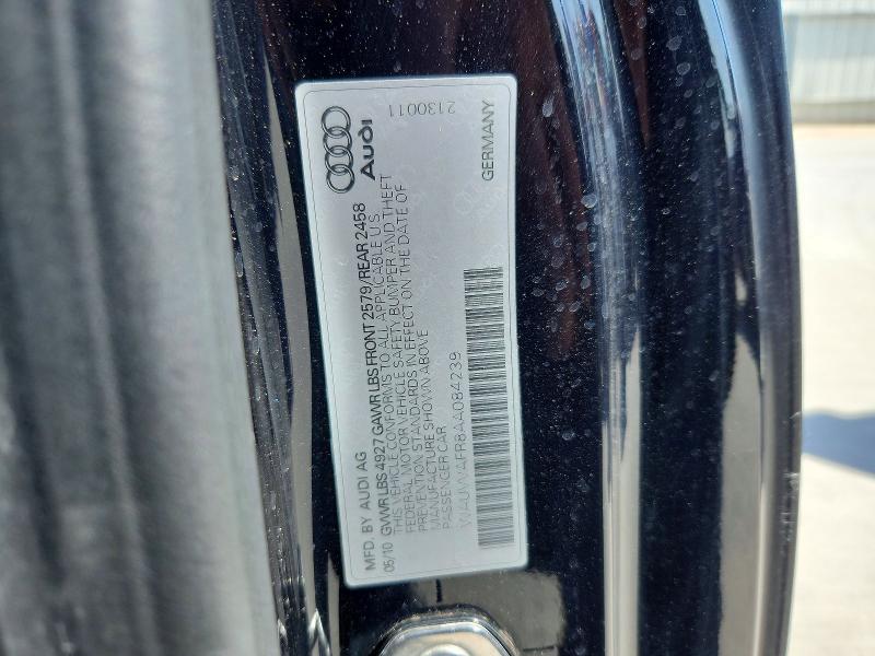 Продажа на аукционе авто 2010 Audi S5, vin: WAUVVAFR8AA084239, номер лота: 65176586