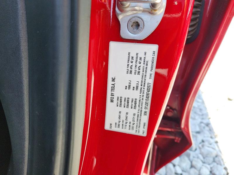 65828226 :رقم المزاد ، 5YJ3E1EA2KF402077 vin ، 2019 Tesla Model 3 مزاد بيع
