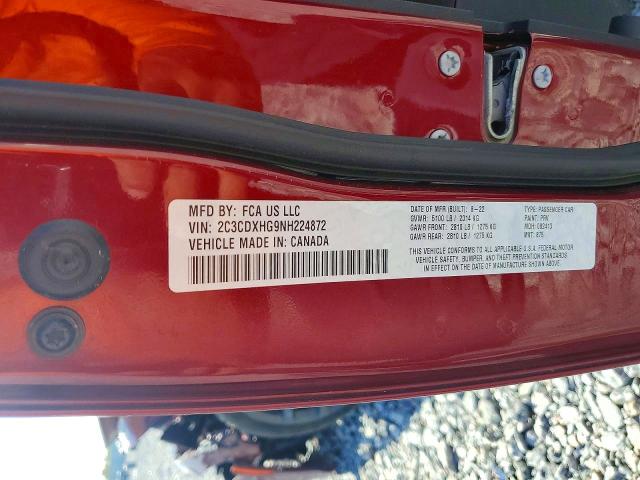 Продаж на аукціоні авто 2022 Dodge Charger, vin: 2C3CDXHG9NH224872, номер лоту: 64123496