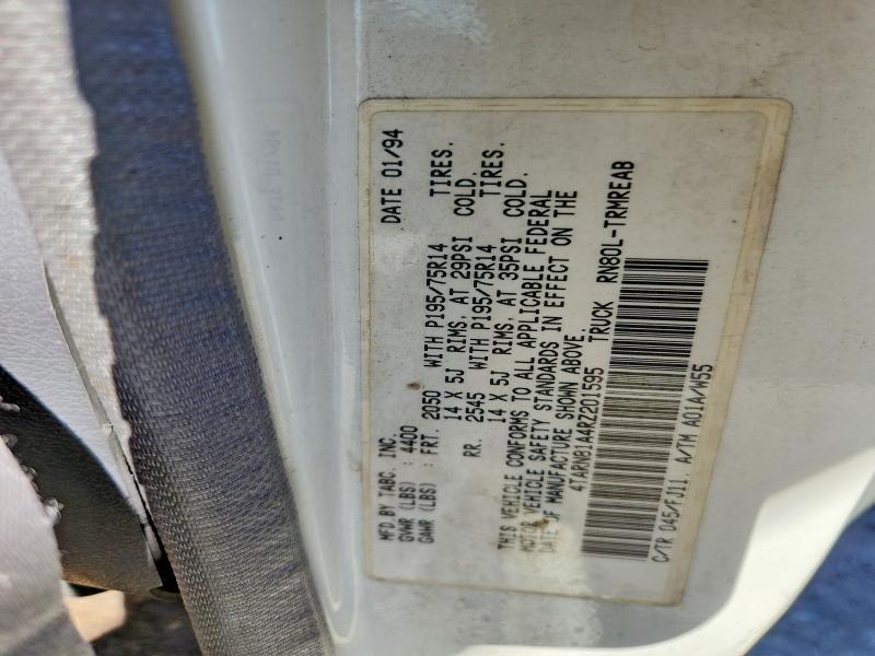 Aukcja sprzedaży 1994 Toyota Pickup, vin: 4TARN81A4RZ201595, numer aukcji: 65699506