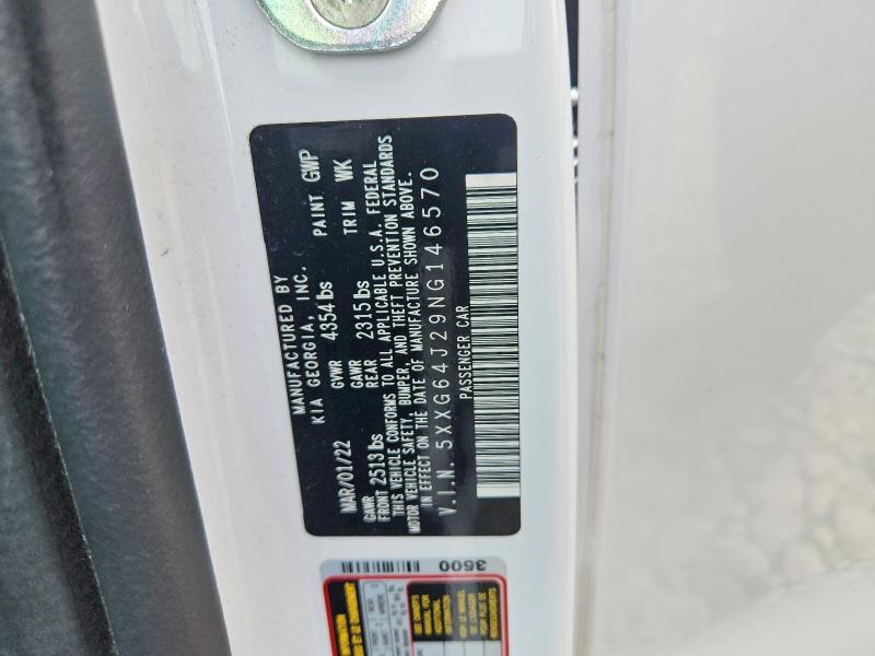 Продаж на аукціоні авто 2022 Kia K5, vin: 5XXG64J29NG146570, номер лоту: 65082776