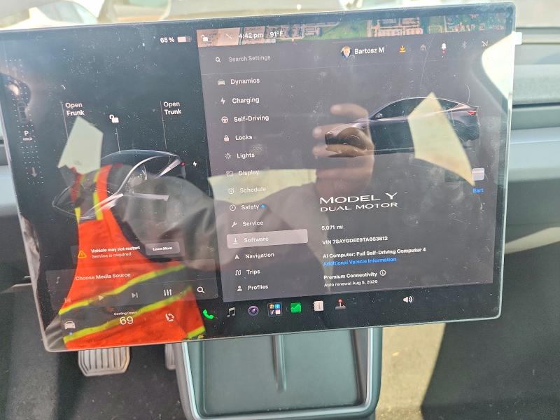 2026 Tesla Model Y მანქანა იყიდება აუქციონზე, vin: 7SAYGDEE9TA663812, აუქციონის ნომერი: 63830476