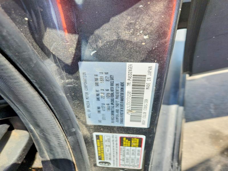 67180406 :رقم المزاد ، JM1BL1L55C1512381 vin ، 2012 Mazda 3 مزاد بيع
