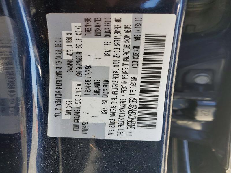 67352616 :رقم المزاد ، 3MZBPACM3PM381369 vin ، 2023 Mazda 3 مزاد بيع