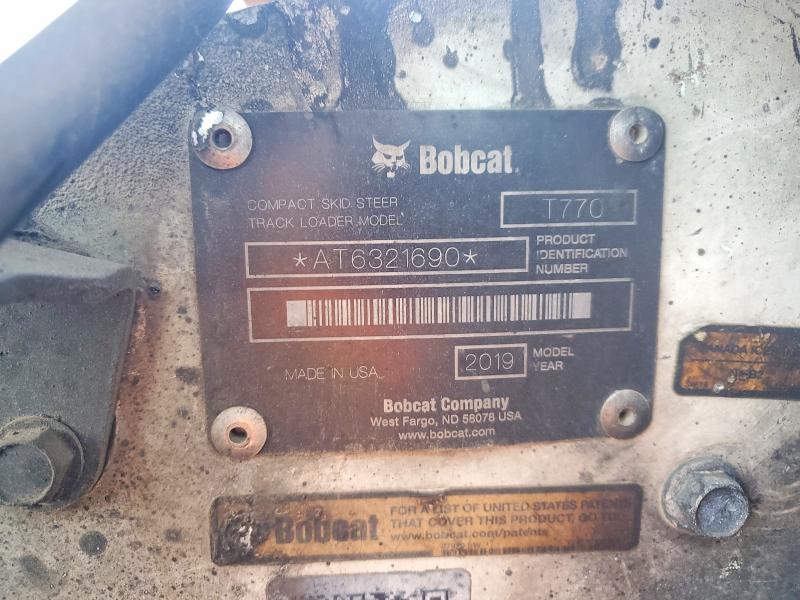 64629186 :رقم المزاد ، AT6321690 vin ، 2019 Bobcat T770 مزاد بيع