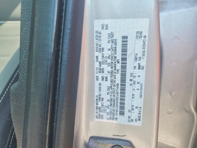 66735096 :رقم المزاد ، 1FMCU0GX6EUB71058 vin ، 2014 Ford Escape مزاد بيع