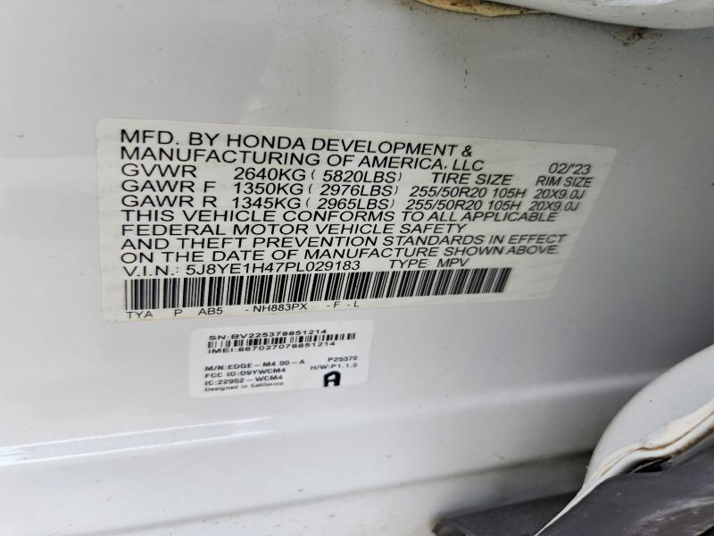Продажа на аукционе авто 2023 Acura Mdx, vin: 5J8YE1H47PL029183, номер лота: 65014396