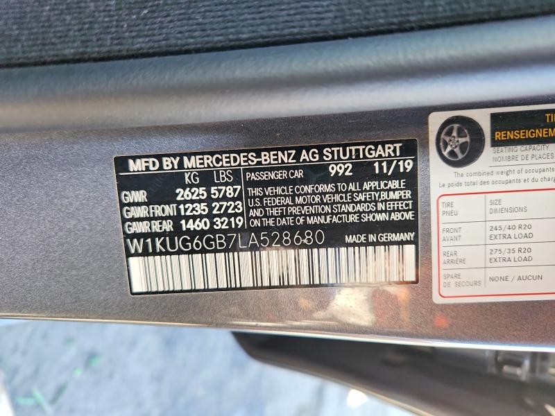 Aukcja sprzedaży 2020 Mercedes-benz S, vin: W1KUG6GB7LA528680, numer aukcji: 65397816