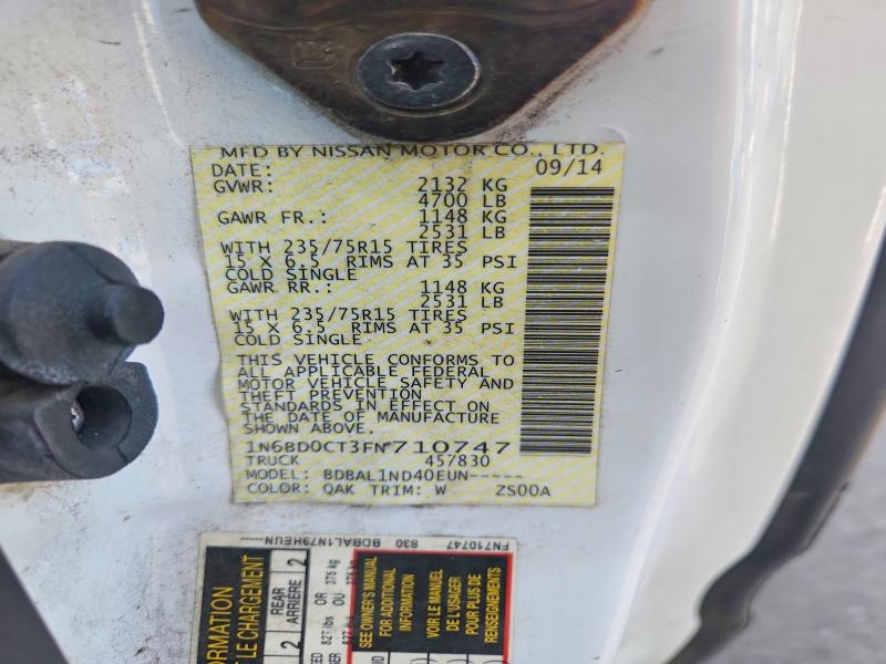 Продажа на аукционе авто 2015 Nissan Frontier, vin: 1N6BD0CT3FN710747, номер лота: 66910136
