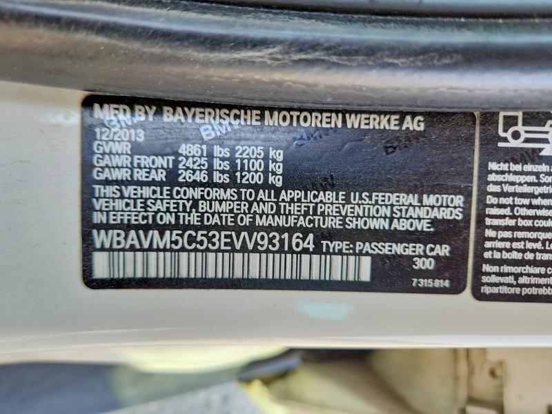 Продаж на аукціоні авто 2014 Bmw X1, vin: WBAVM5C53EVV93164, номер лоту: 63757396
