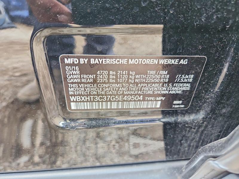 Aukcja sprzedaży 2016 Bmw X1, vin: WBXHT3C37G5E49504, numer aukcji: 63588066